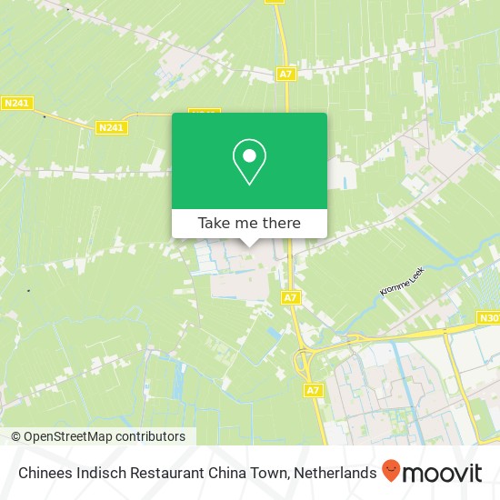 Chinees Indisch Restaurant China Town map