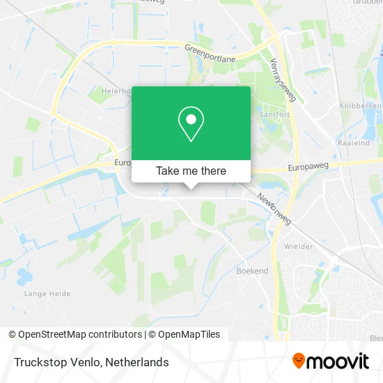 Truckstop Venlo map
