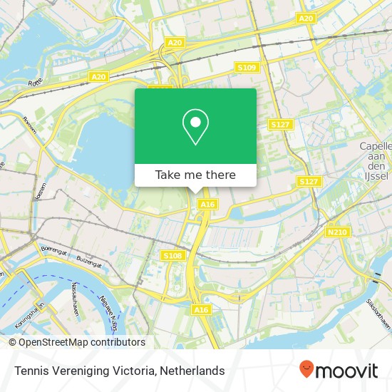 Tennis Vereniging Victoria map