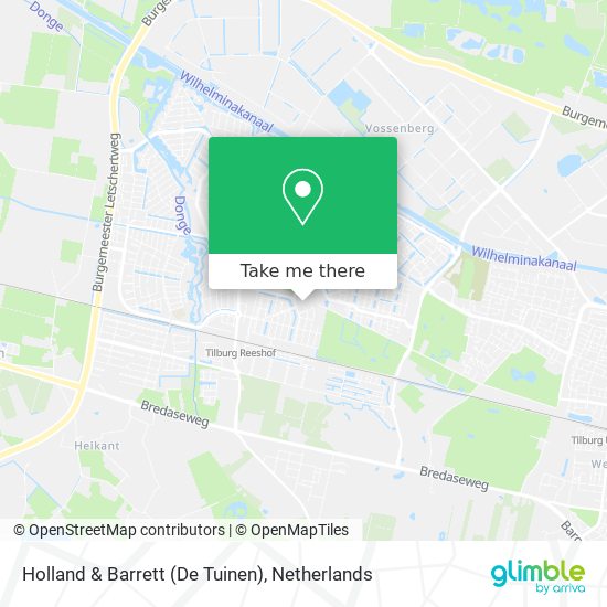 Holland & Barrett (De Tuinen) map