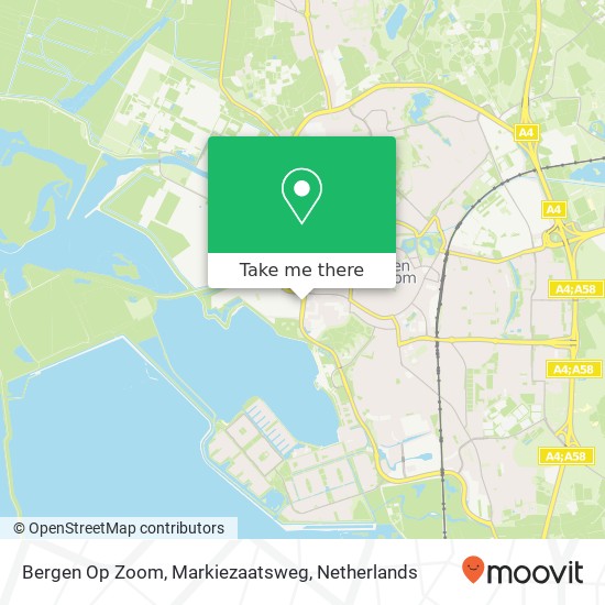 Bergen Op Zoom, Markiezaatsweg map