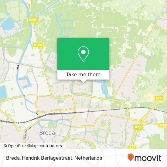 Breda, Hendrik Berlagestraat map