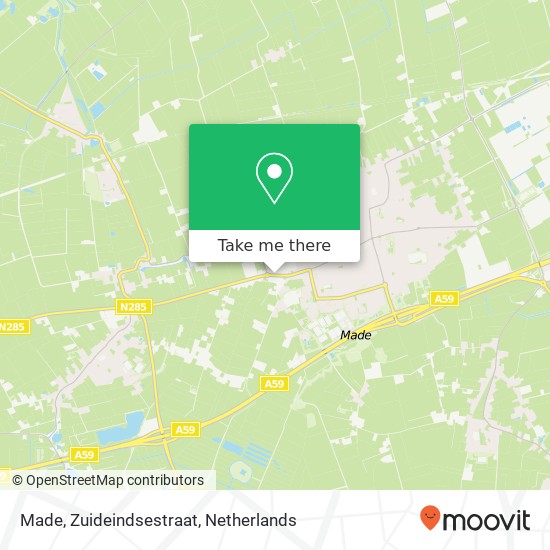 Made, Zuideindsestraat map