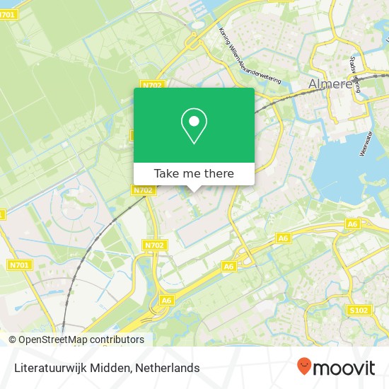 Literatuurwijk Midden map