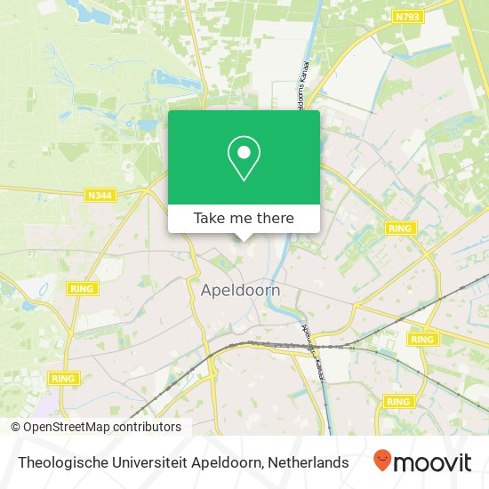 Theologische Universiteit Apeldoorn Karte