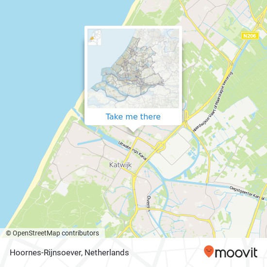 Hoornes-Rijnsoever map