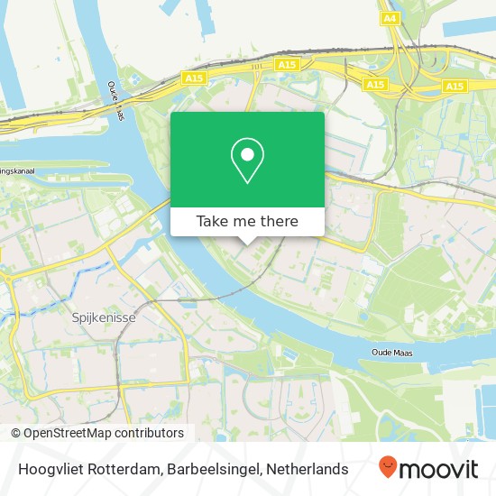 Hoogvliet Rotterdam, Barbeelsingel map