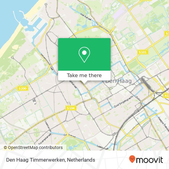 Den Haag Timmerwerken Karte