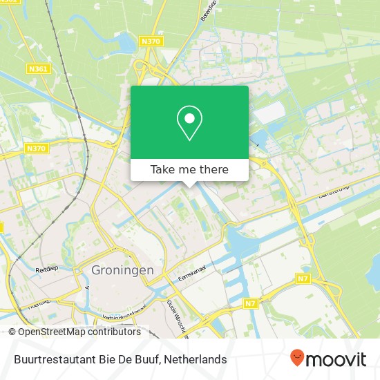 Buurtrestautant Bie De Buuf map