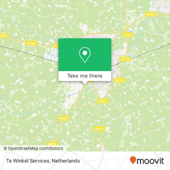 Te Winkel Services map