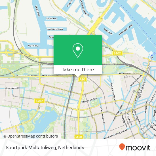 Sportpark Multatuliweg map