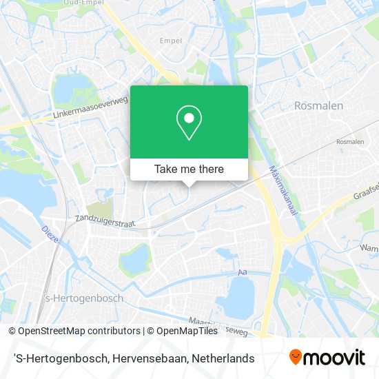 'S-Hertogenbosch, Hervensebaan map