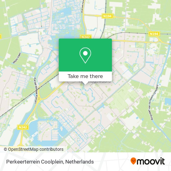 Perkeerterrein Coolplein map