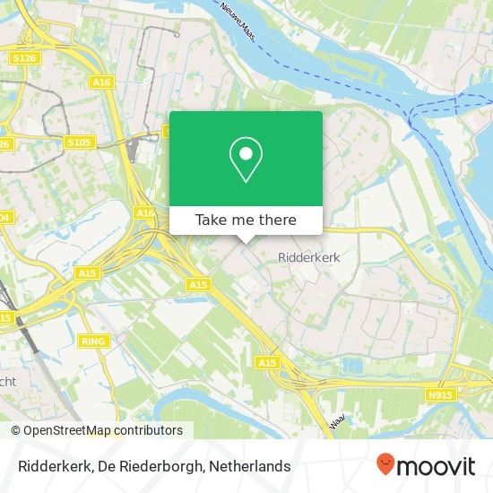 Ridderkerk, De Riederborgh map