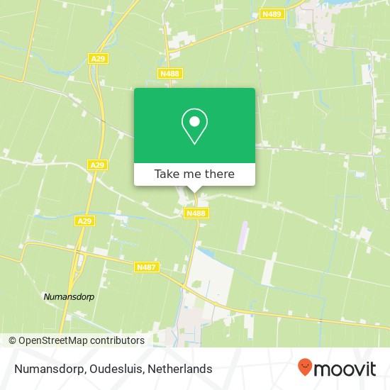 Numansdorp, Oudesluis Karte