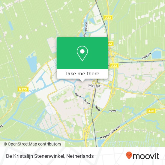 De Kristalijn Stenenwinkel map