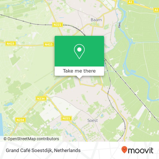 Grand Café Soestdijk map