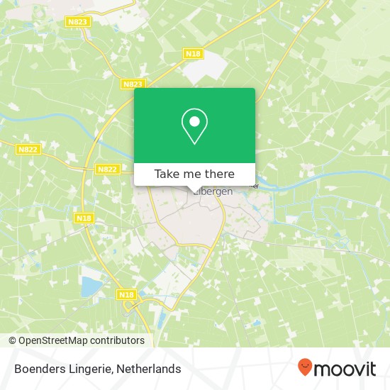 Boenders Lingerie map