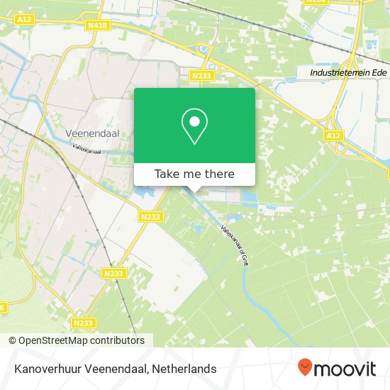 Kanoverhuur Veenendaal map