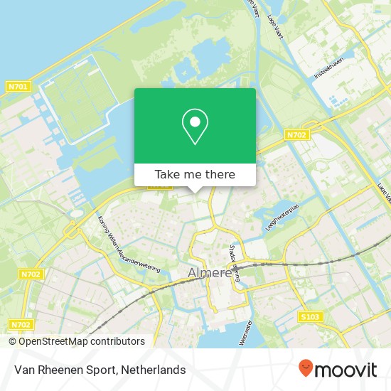 Van Rheenen Sport map