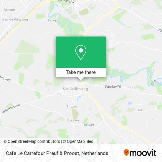 Cafe Le Carrefour Preuf & Proost map