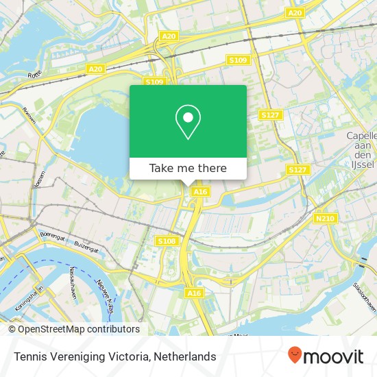 Tennis Vereniging Victoria map