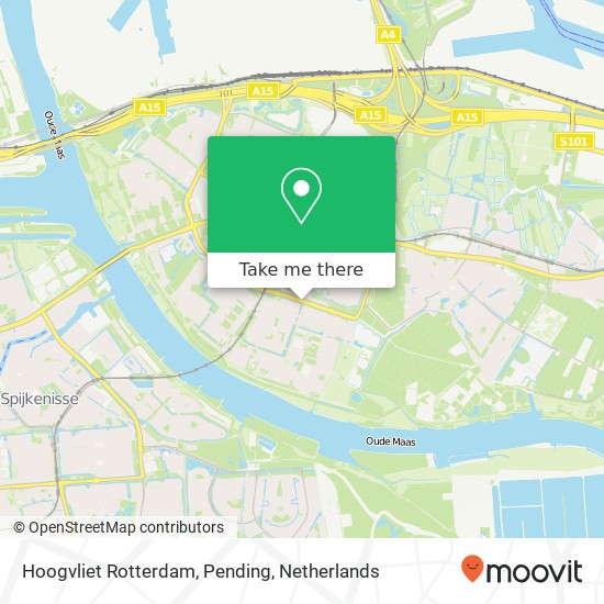 Hoogvliet Rotterdam, Pending Karte