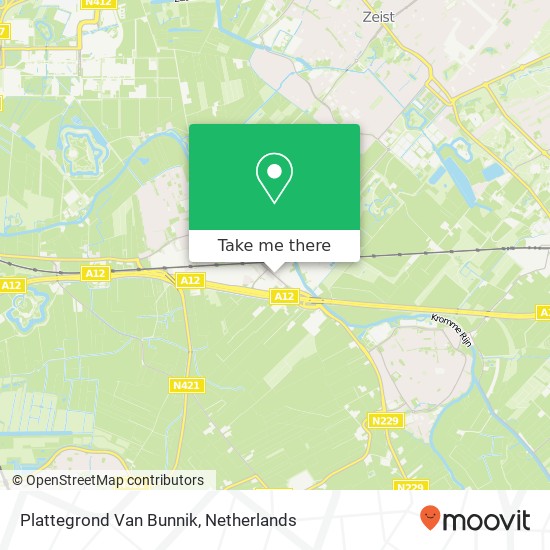 Plattegrond Van Bunnik Karte