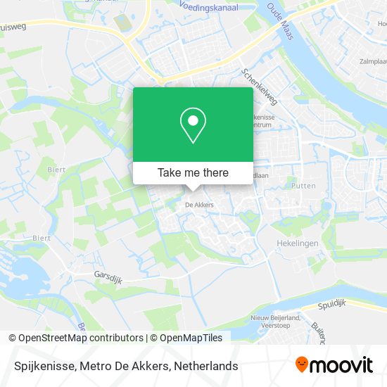 Spijkenisse, Metro De Akkers Karte