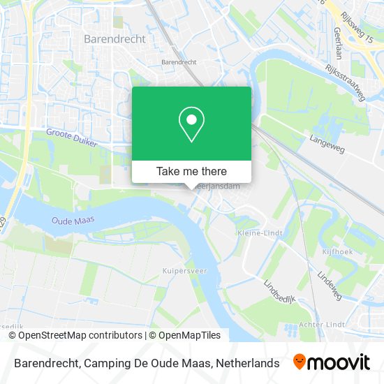 Barendrecht, Camping De Oude Maas Karte