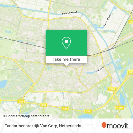 Tandartsenpraktijk Van Gorp map