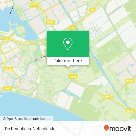 De Kemphaan map