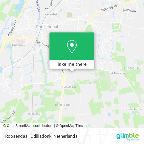 Roosendaal, Odiliadonk Karte