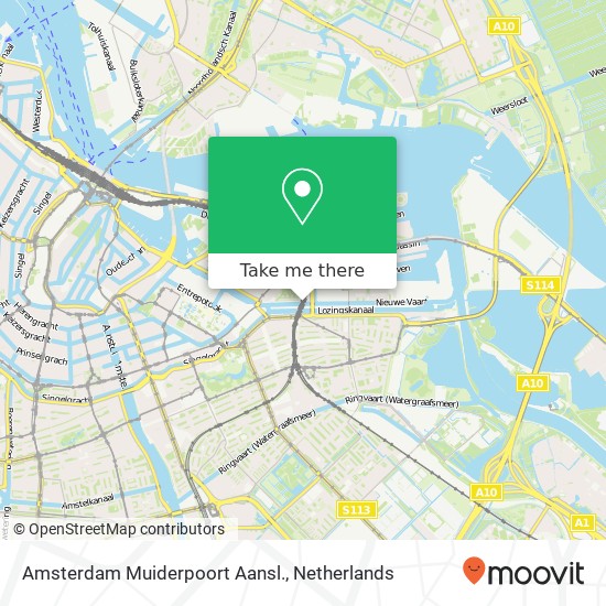 Amsterdam Muiderpoort Aansl. Karte