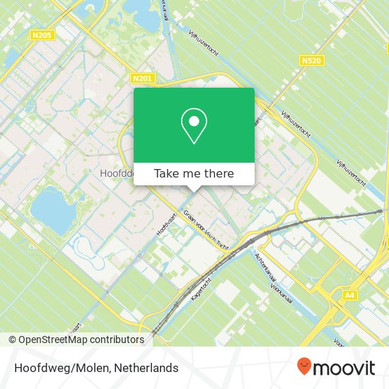 Hoofdweg/Molen Karte