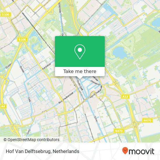 Hof Van Delftsebrug map