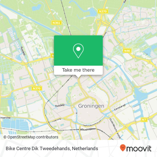 Bike Centre Dik Tweedehands map