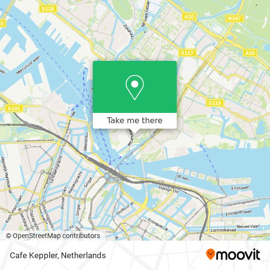 Cafe Keppler map