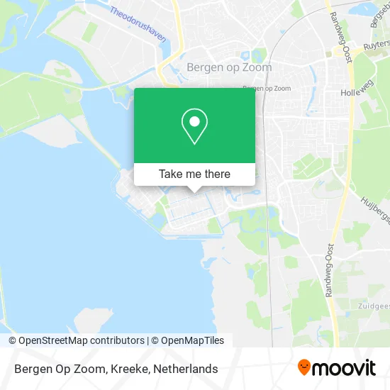 Bergen Op Zoom, Kreeke Karte