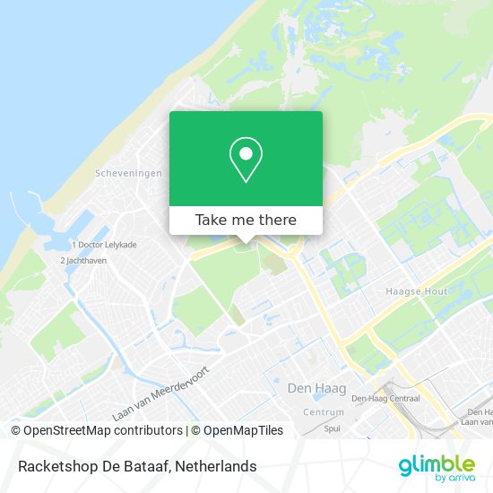 Racketshop De Bataaf map