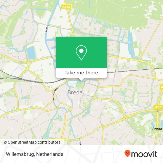 Willemsbrug map