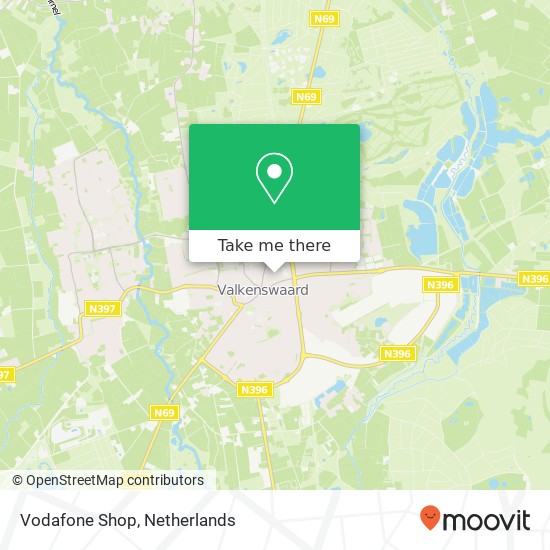 Vodafone Shop map