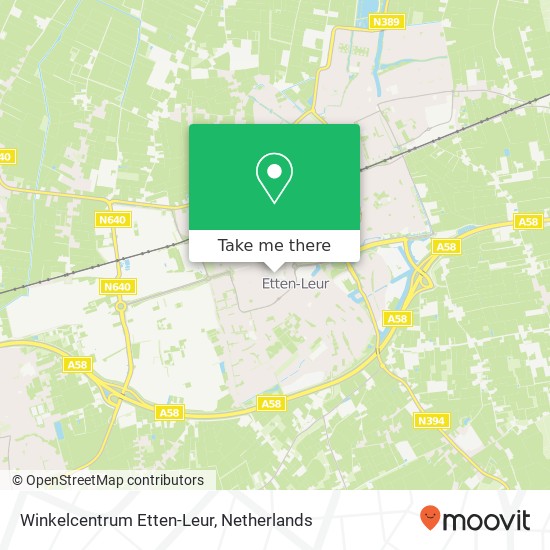 Winkelcentrum Etten-Leur Karte