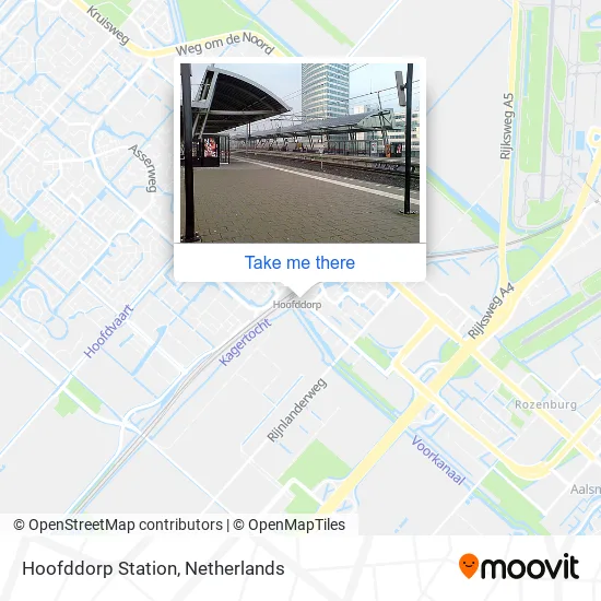 Hoofddorp Station map