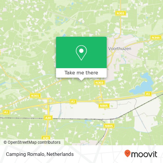 Camping Romalo map