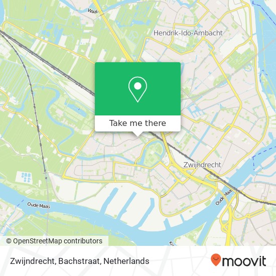 Zwijndrecht, Bachstraat map