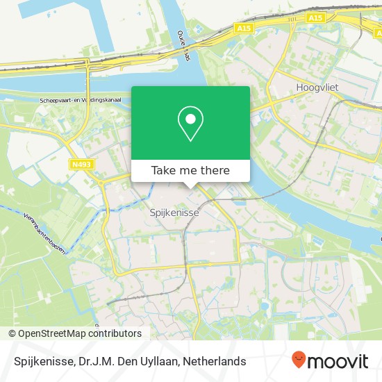 Spijkenisse, Dr.J.M. Den Uyllaan map