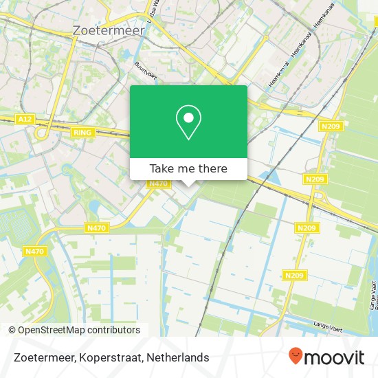 Zoetermeer, Koperstraat Karte