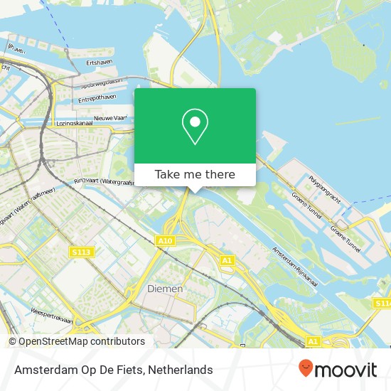 Amsterdam Op De Fiets map