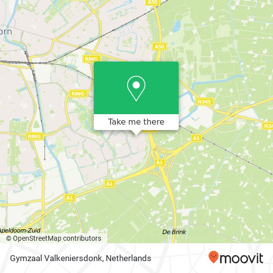 Gymzaal Valkeniersdonk map